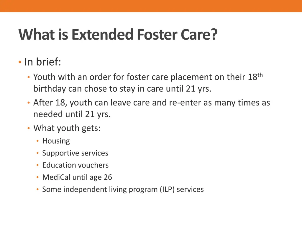 what is extended foster care