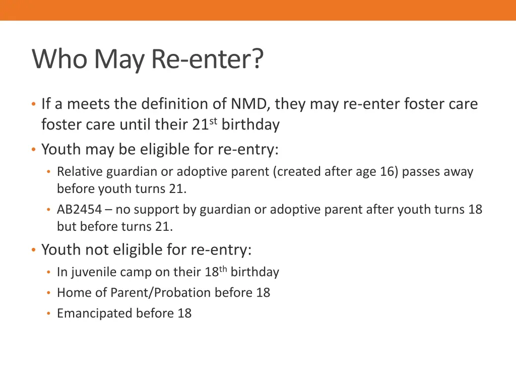 who may re enter