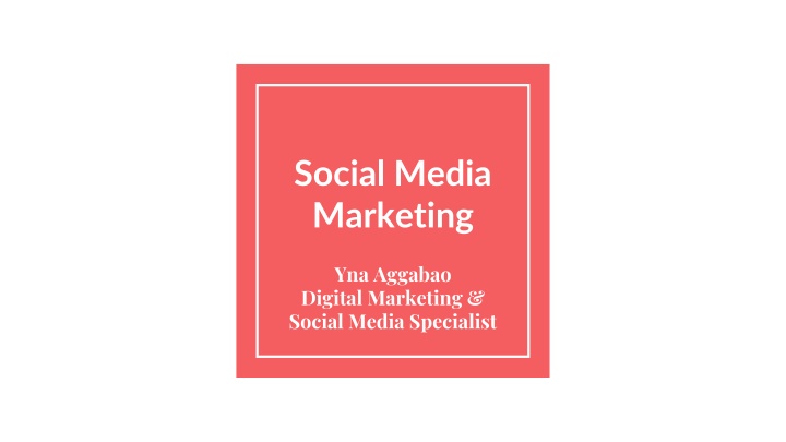 social media marketing