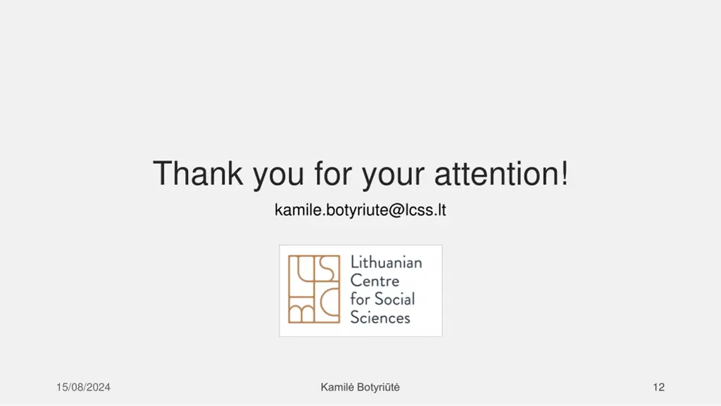 thank you for your attention kamile