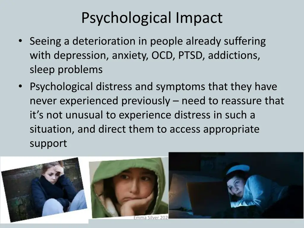 psychological impact