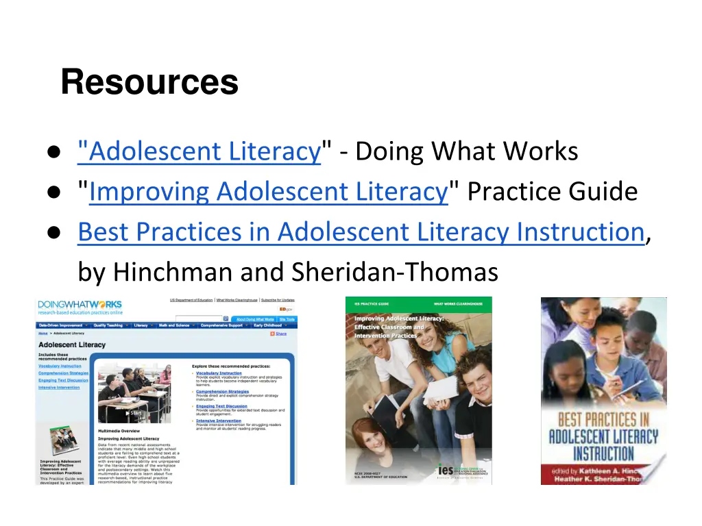 resources