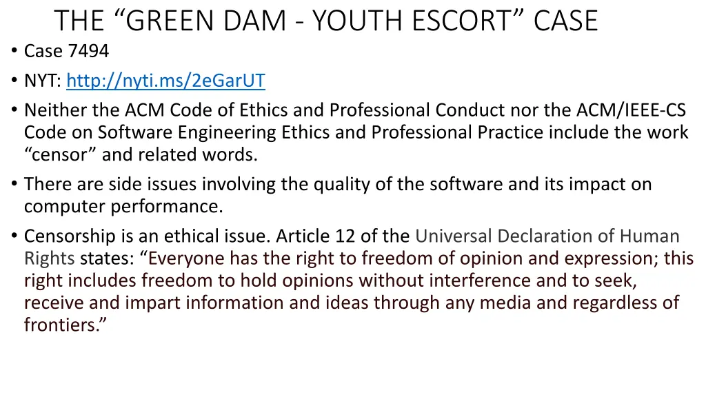 the green dam youth escort case case 7494