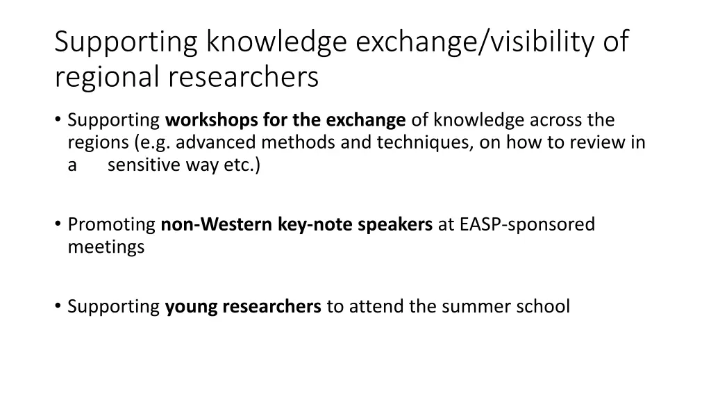 supporting knowledge exchange visibility