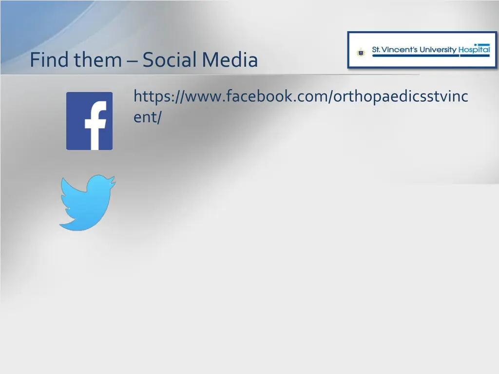 find them social media