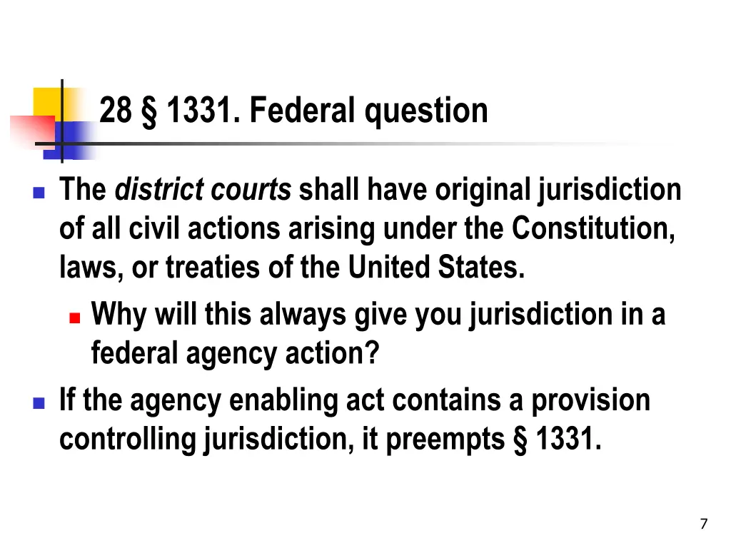 28 1331 federal question