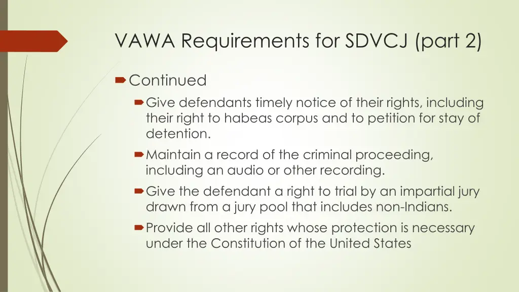 vawa requirements for sdvcj part 2