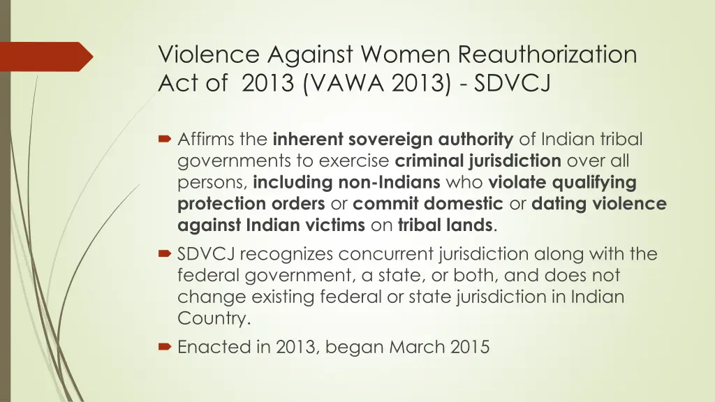 violence against women reauthorization