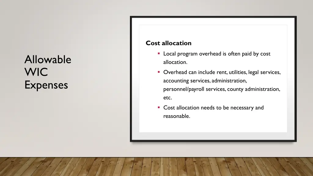 cost allocation