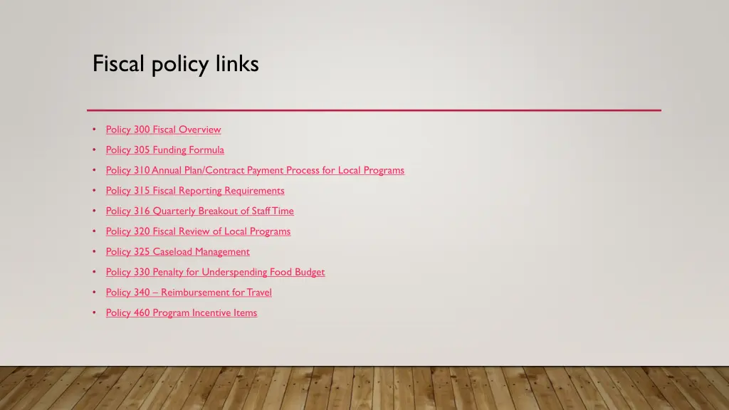 fiscal policy links