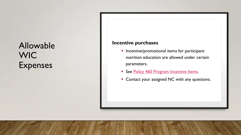 incentive purchases