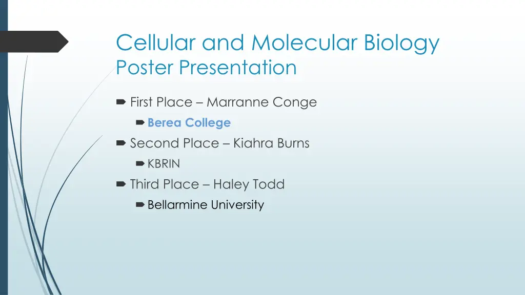 cellular and molecular biology poster presentation