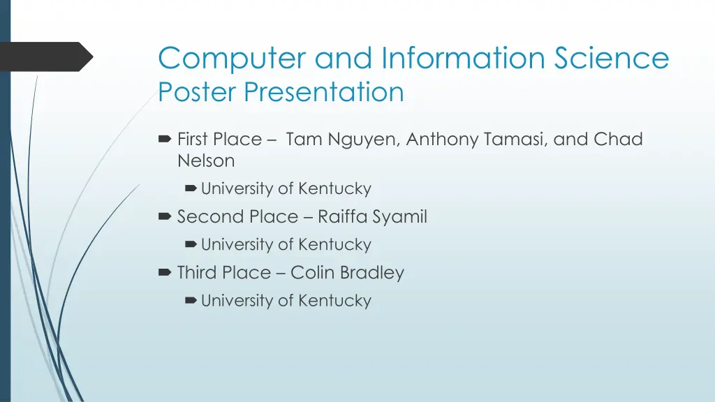 computer and information science poster