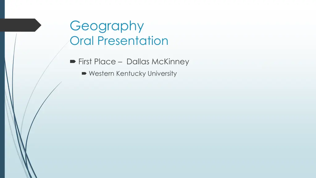 geography oral presentation