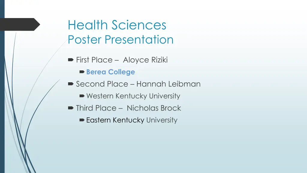 health sciences poster presentation