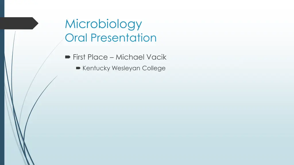microbiology oral presentation