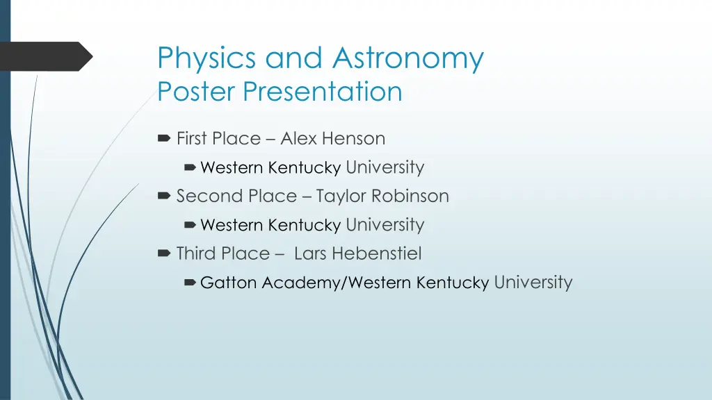 physics and astronomy poster presentation