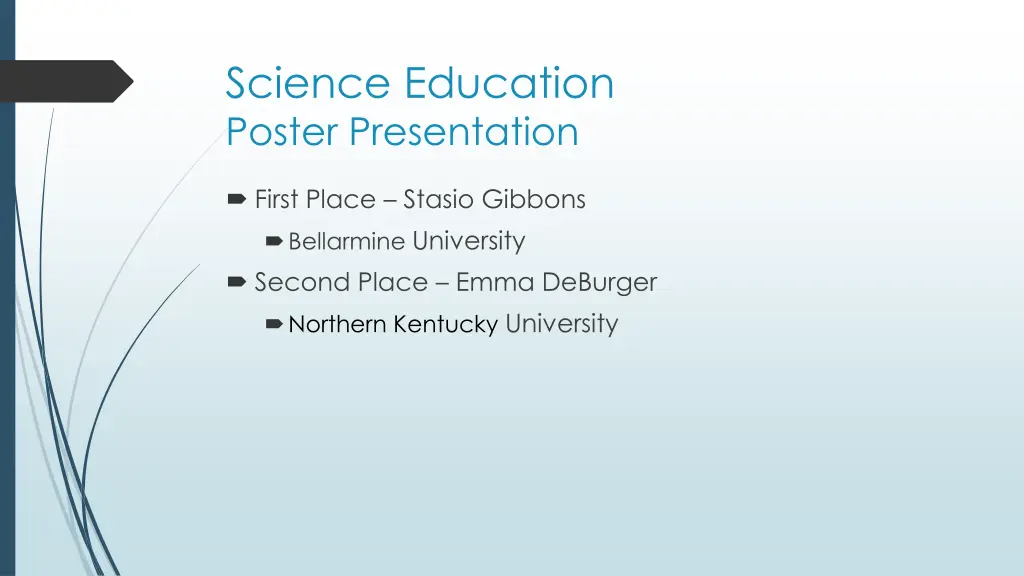 science education poster presentation
