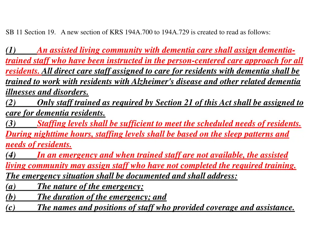 sb 11 section 19 a new section of krs 194a