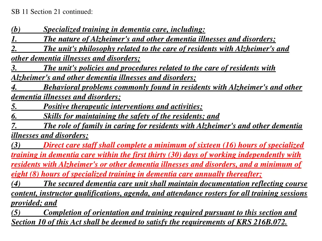 sb 11 section 21 continued