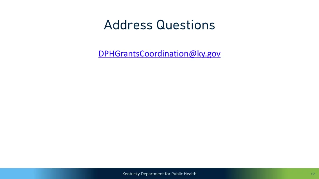 address questions