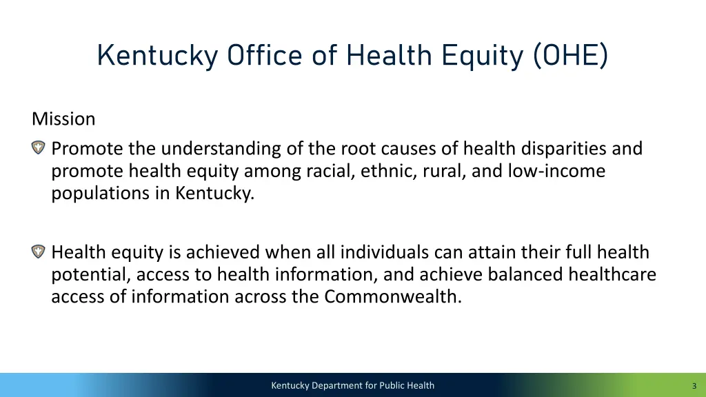 kentucky office of health equity ohe