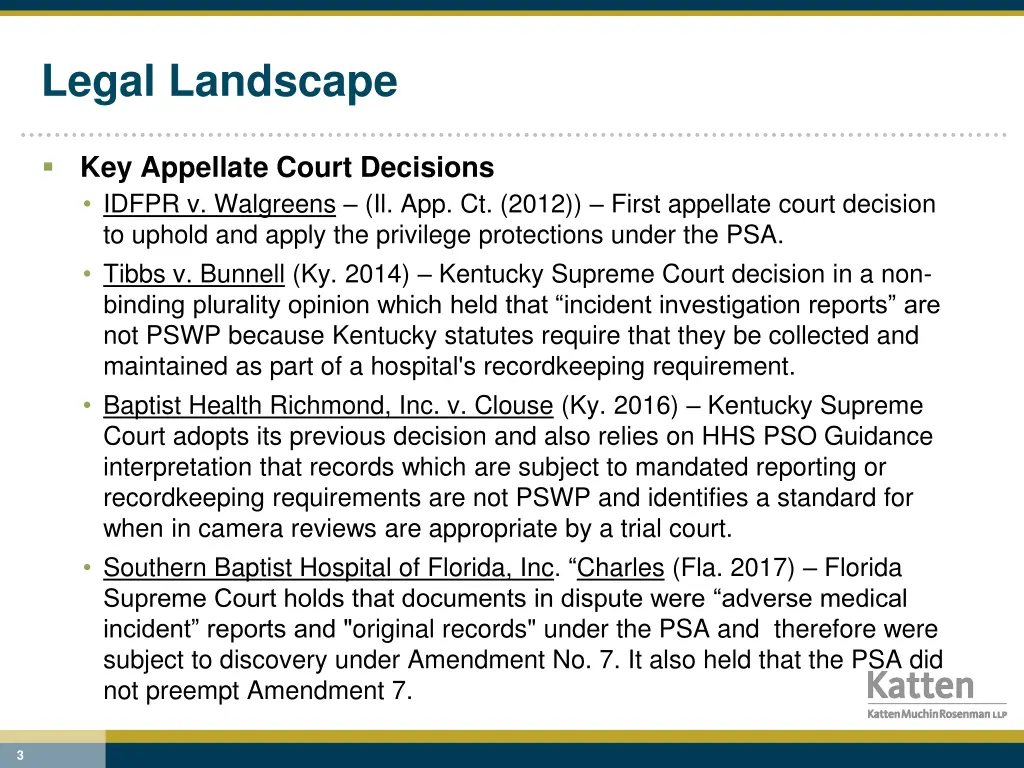 legal landscape