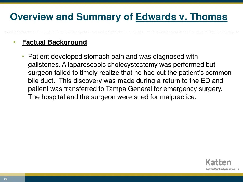 overview and summary of edwards v thomas