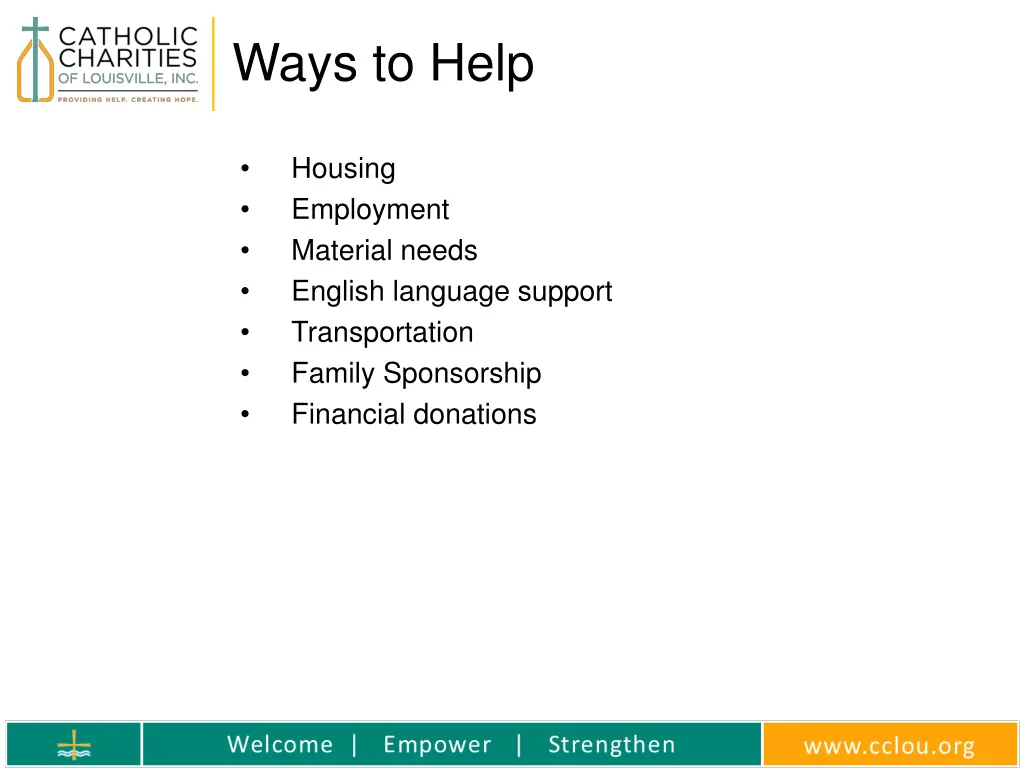 ways to help