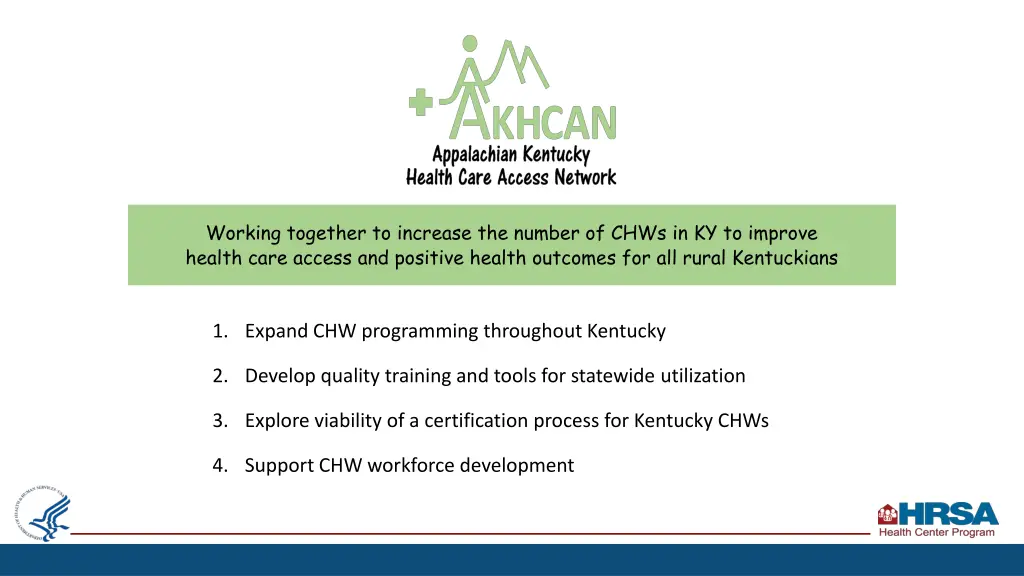 working together to increase the number of chws