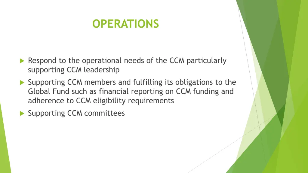 operations