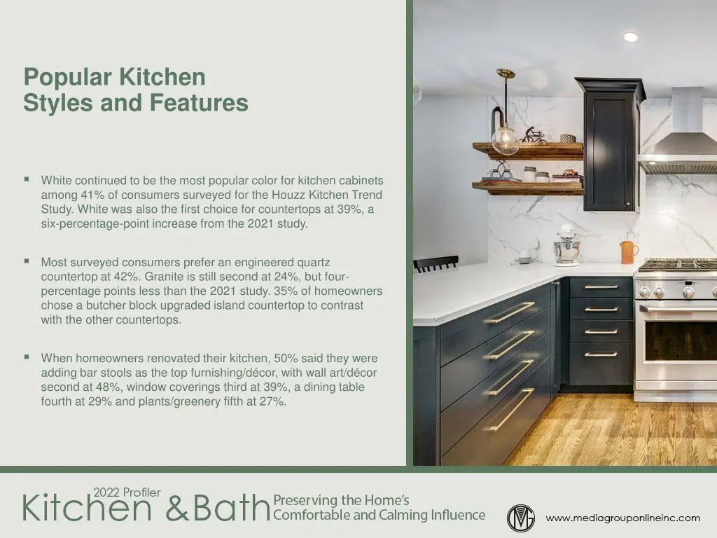 popular kitchen styles and features