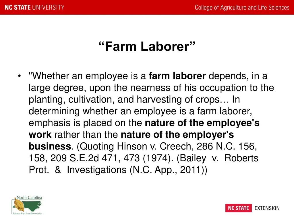 farm laborer