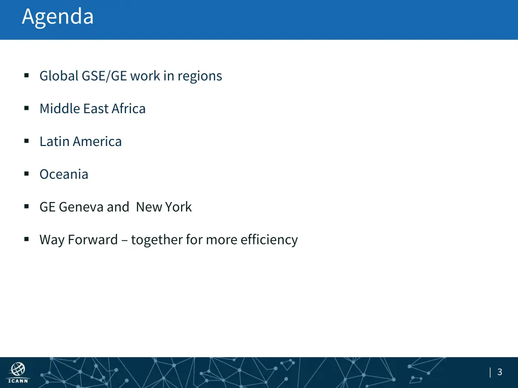 agenda