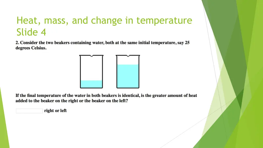 heat mass and change in temperature slide 4