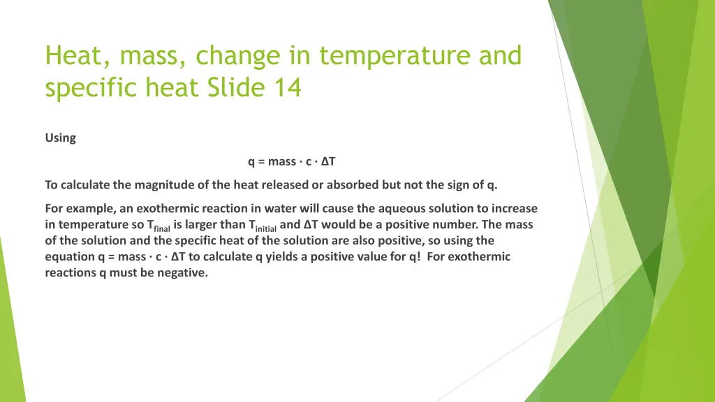 heat mass change in temperature and specific heat 2