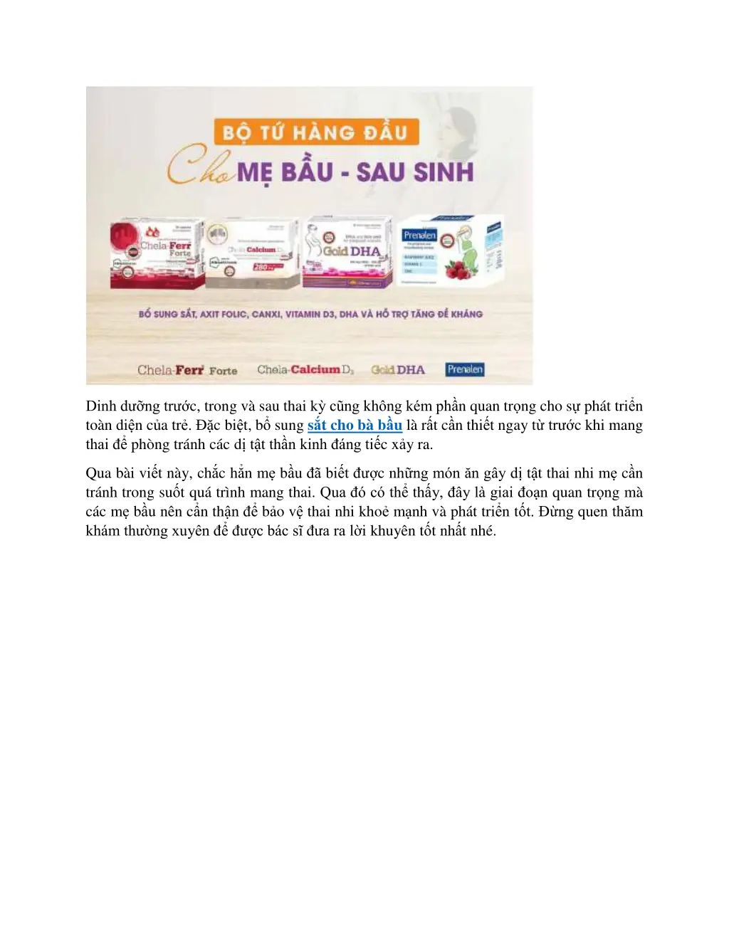 dinh d ng tr c trong v sau thai