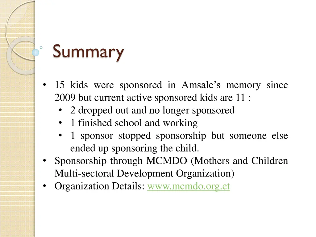 summary