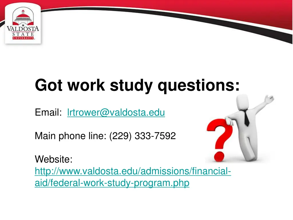 got work study questions