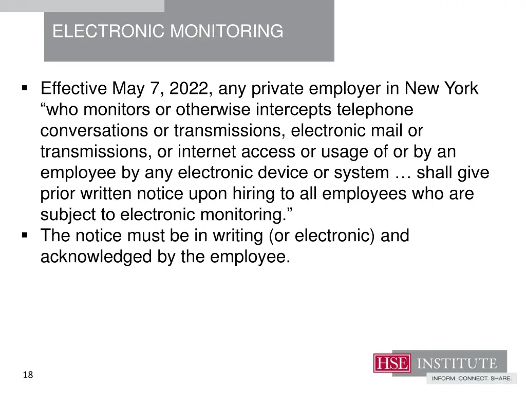electronic monitoring