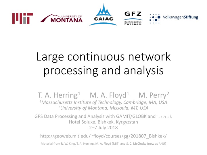 large continuous network processing and analysis