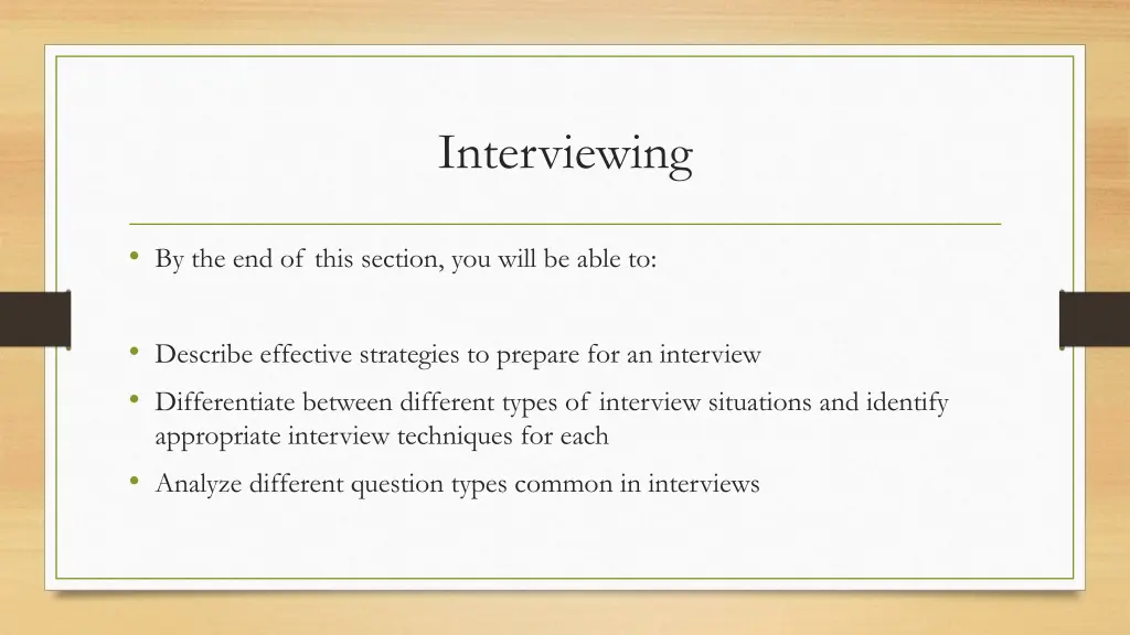 interviewing