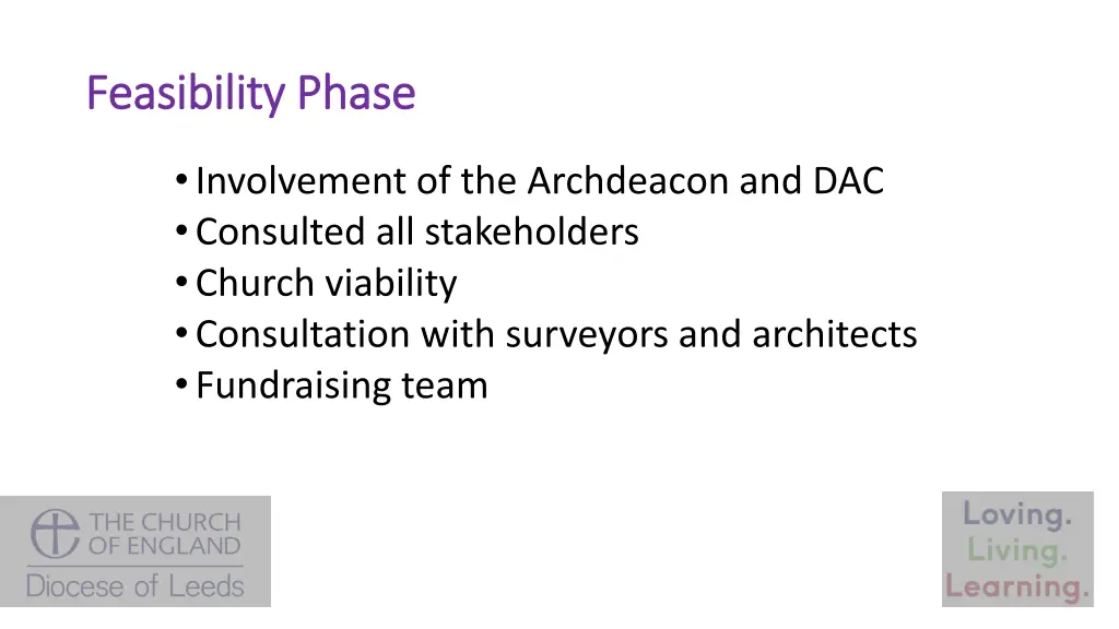 feasibility phase feasibility phase