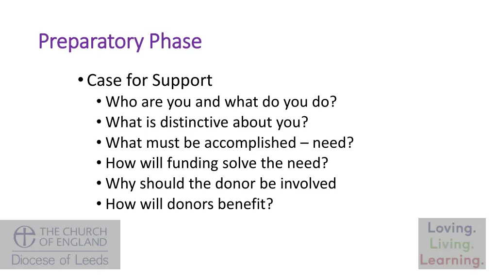preparatory phase preparatory phase 1