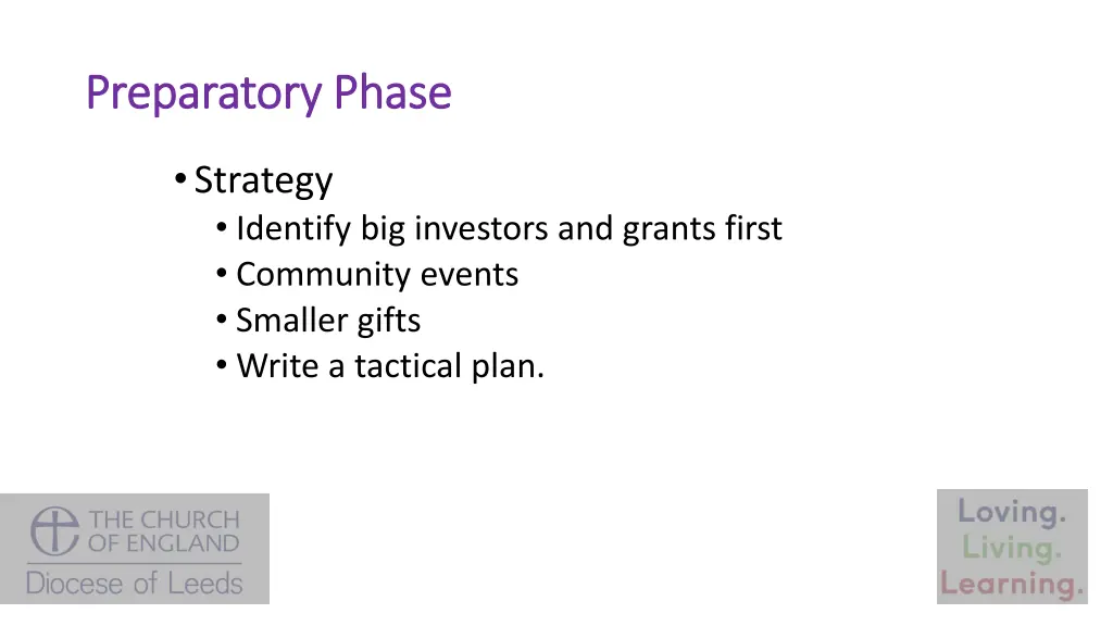 preparatory phase preparatory phase
