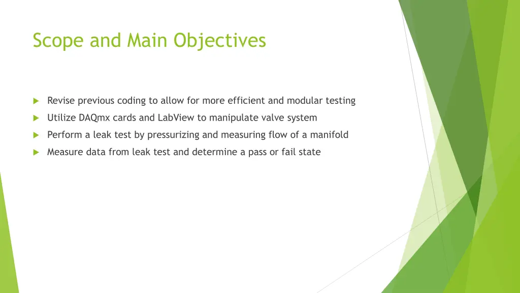 scope and main objectives