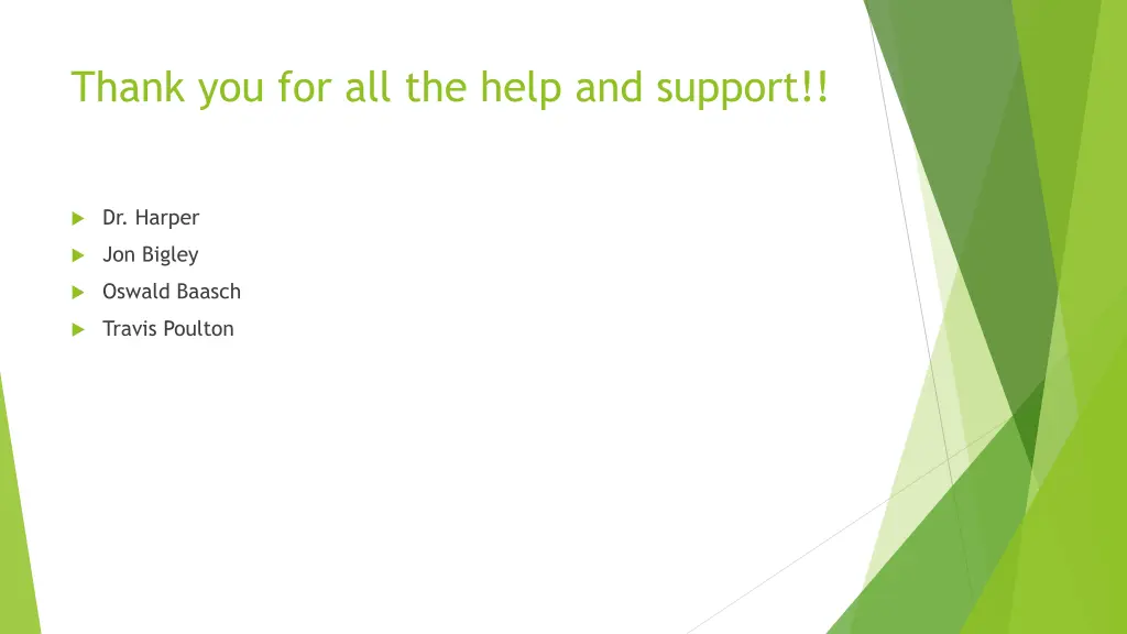 thank you for all the help and support