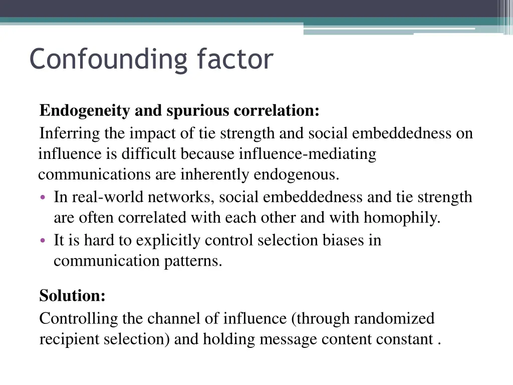 confounding factor