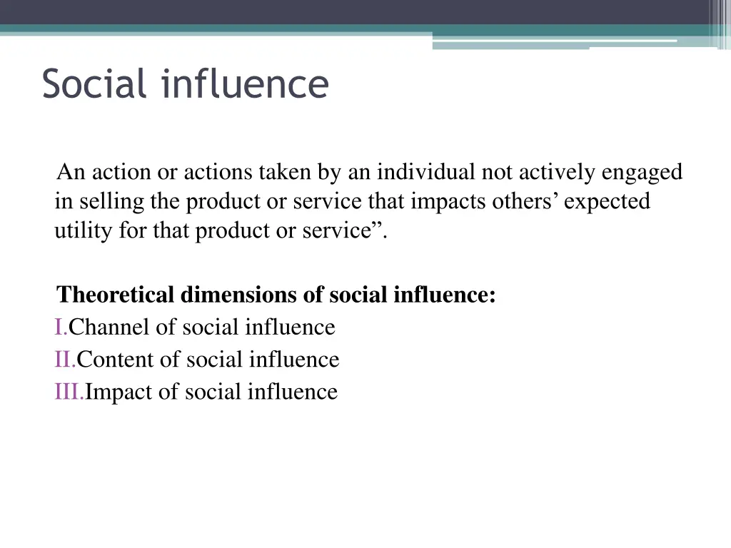 social influence