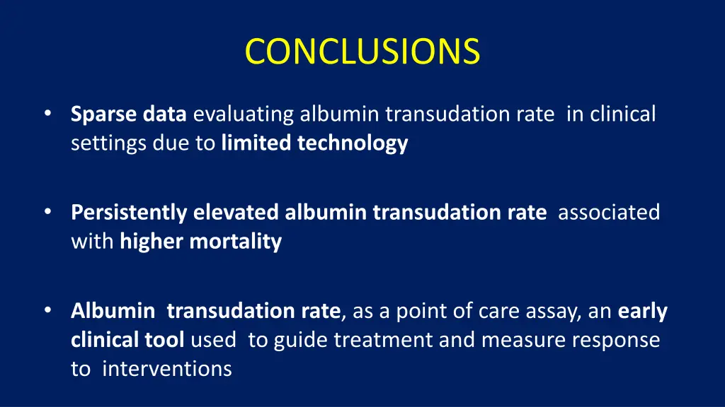 conclusions